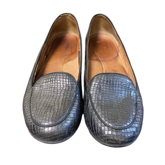 Dansko Womens Nastacia Loafers Size 37 (7) Comfort Croc Embossed Textured Black - Picture 5 of 10
